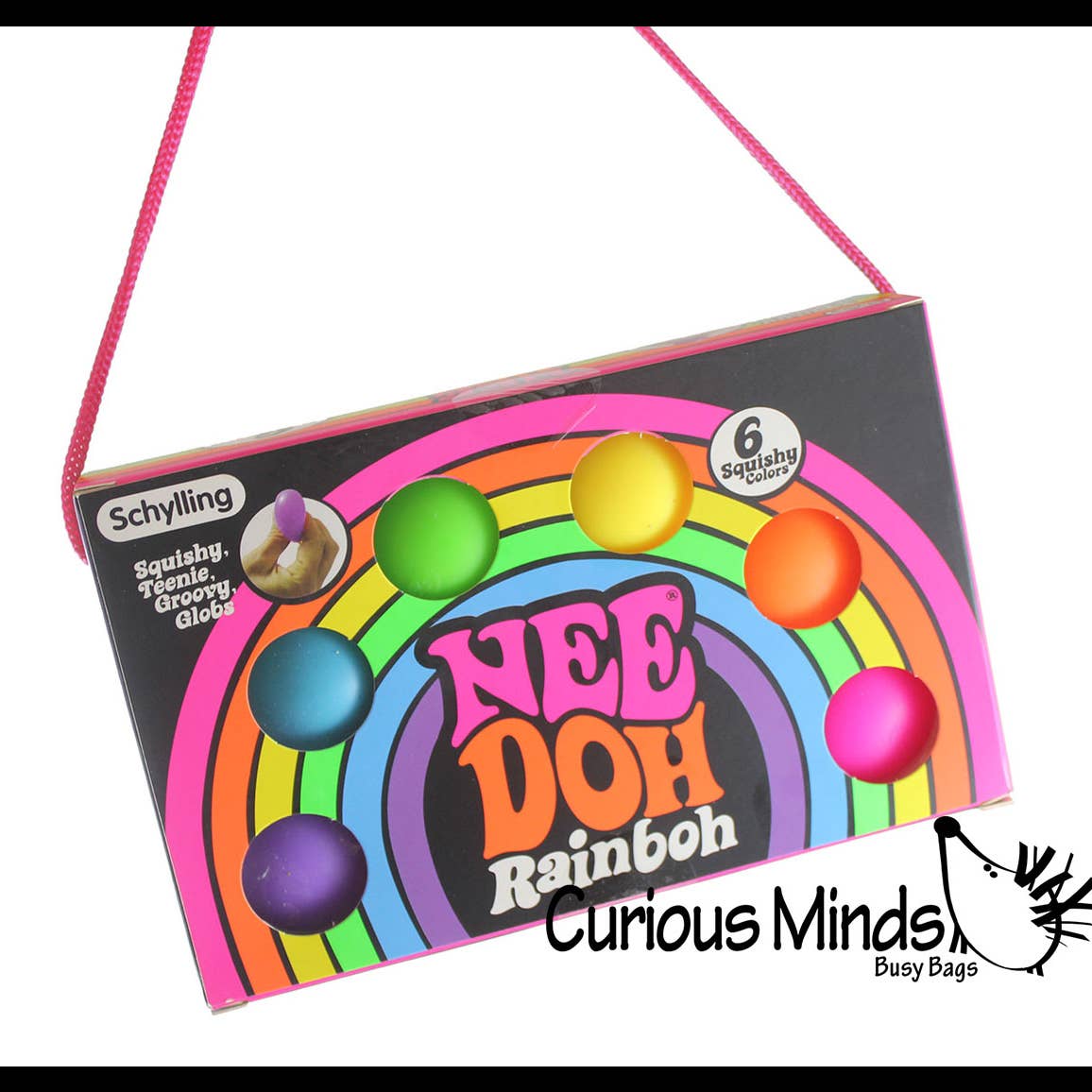 Nee-Doh Rainbow Teenie Stress Balls (6 pack)