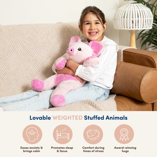Hugimals Weighted Emotional Support Pig