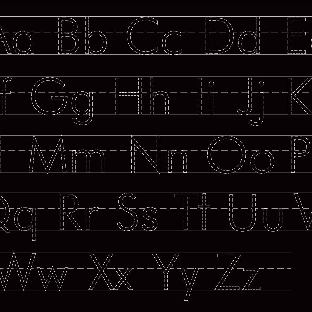 Reusable Activity Playmat Letters (2-sided)