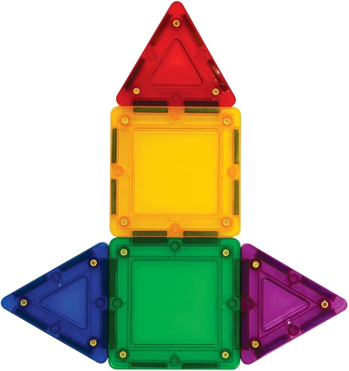 Tileblox Rainbow Magnetic Tiles (14 Piece Set)