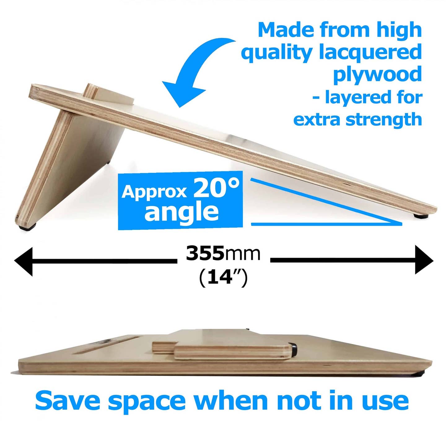 Wooden Ergonomic Easywriter Writing Slope with Grip Mat