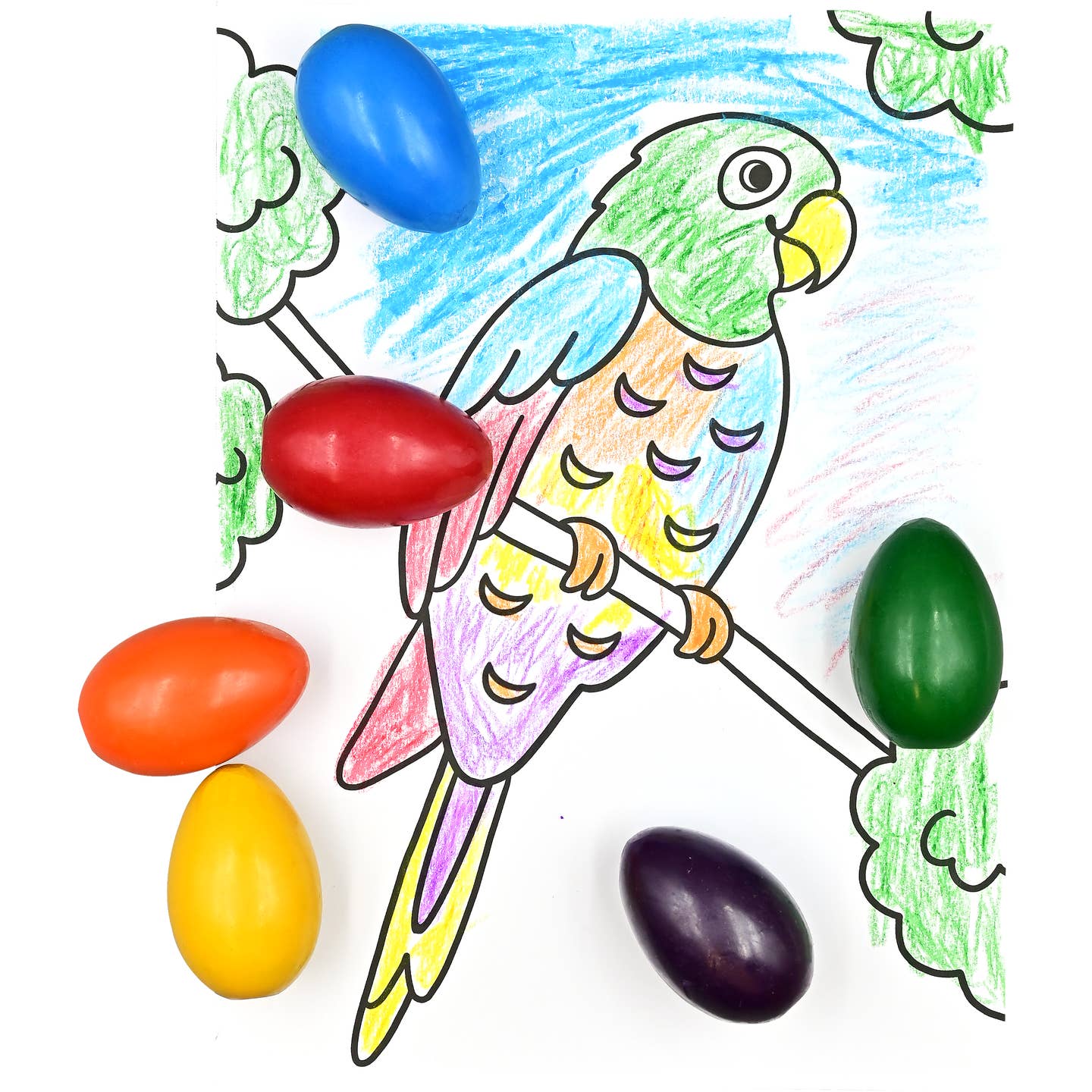 Beeswax Egg-Shaped Crayons