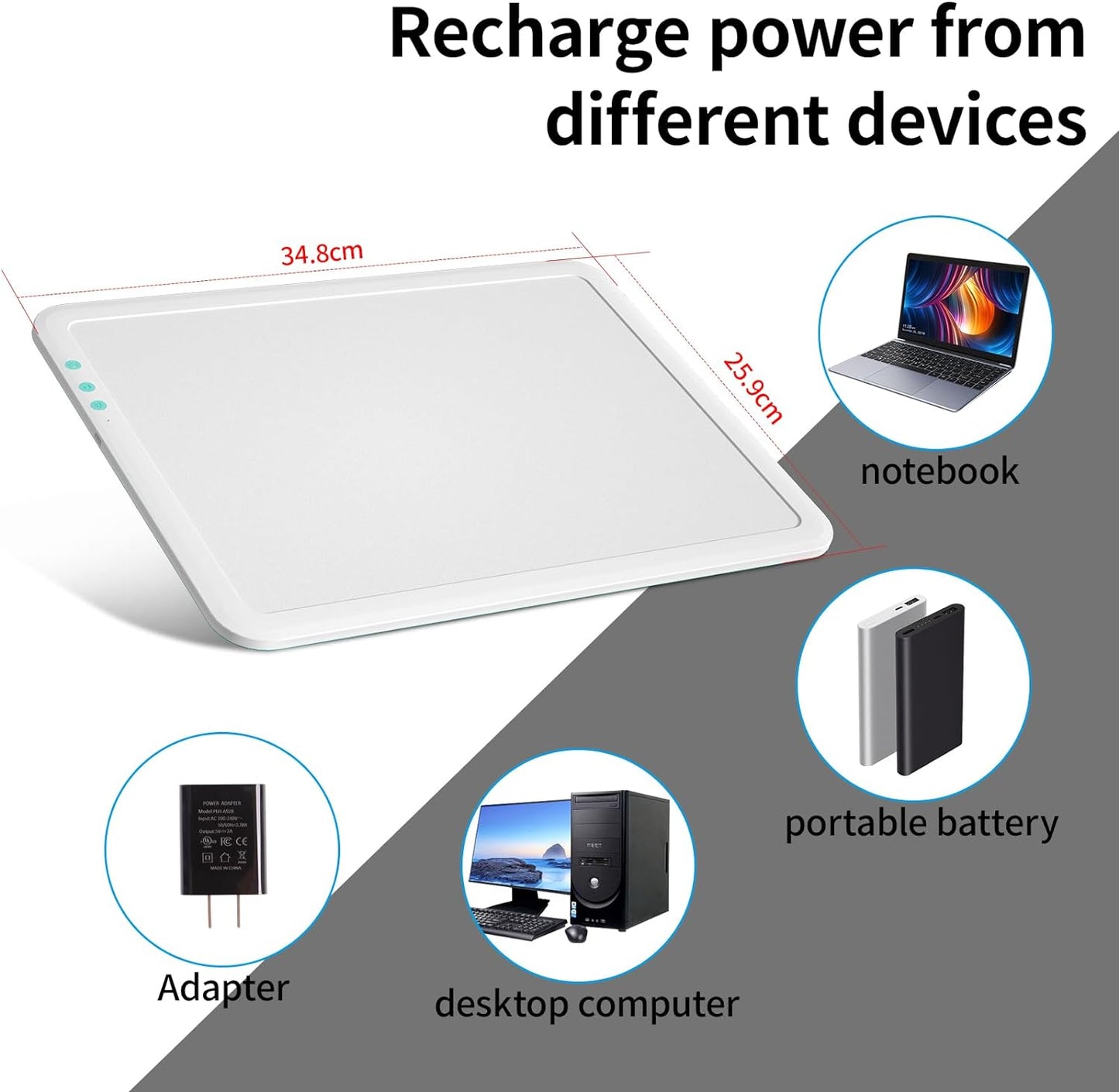 Rechargeable LED Light Pad