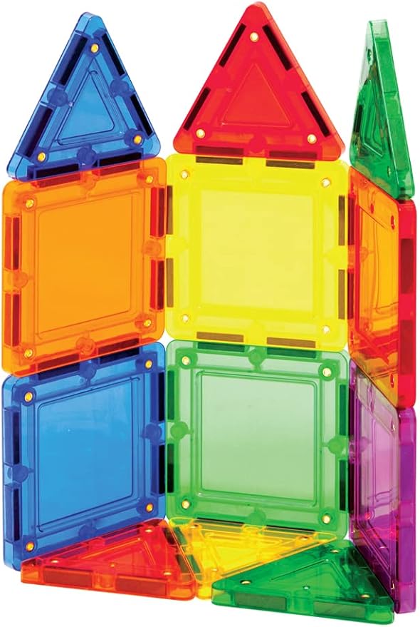 Tileblox Rainbow Magnetic Tiles (14 Piece Set)