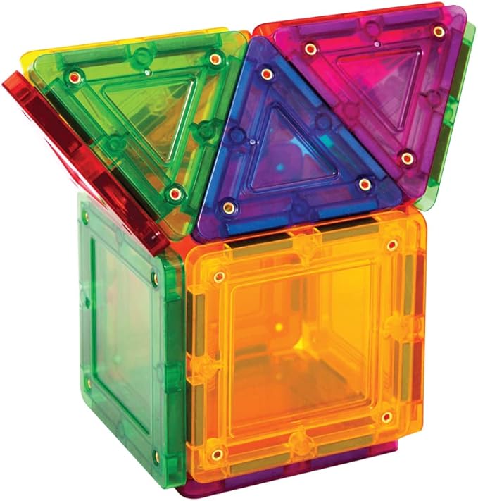 Tileblox Rainbow Magnetic Tiles (14 Piece Set)