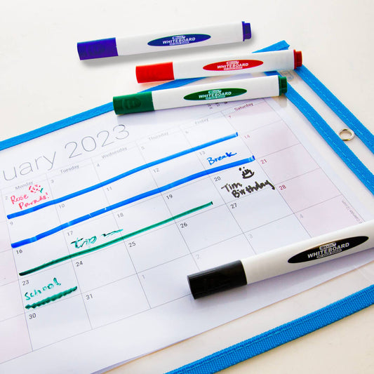 Triangular Dry Erase Markers (Pack of 4)