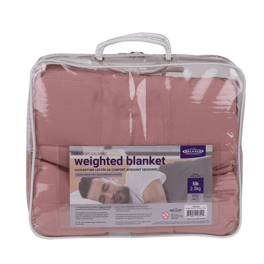 Soft Minky Weighted Sensory Blanket - 5 lbs