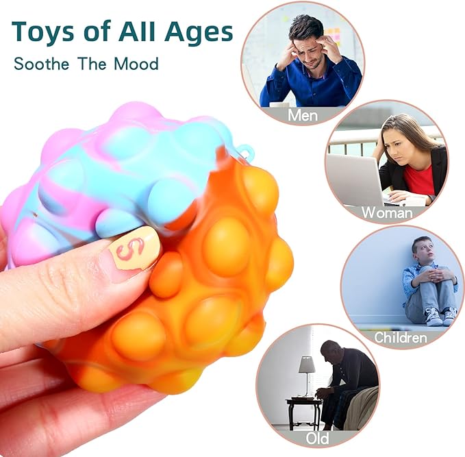 Mini Popit Ball Keychain