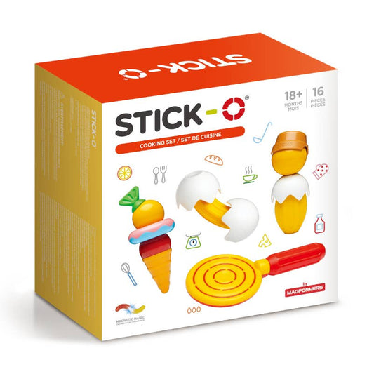 Stick-O Cooking Set 16pc Magnetic Playset