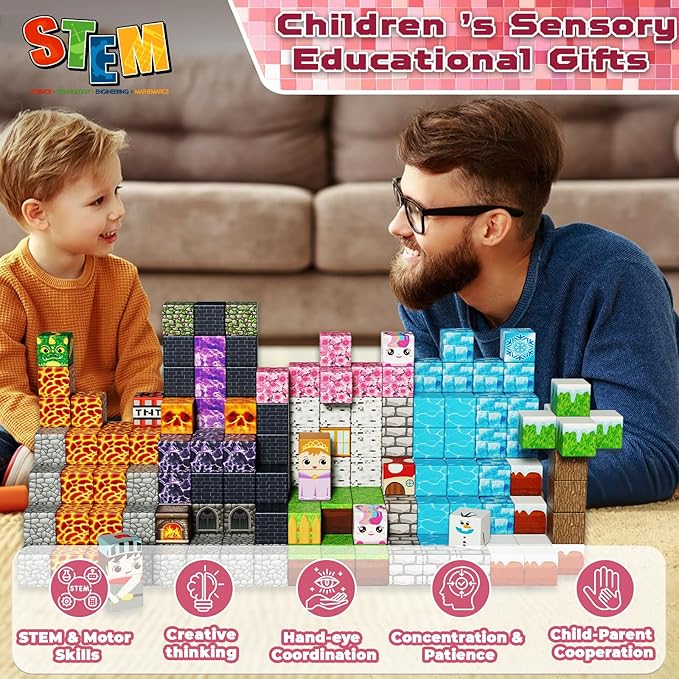 ToyUnited Magentic Building Blocks - 150 Pieces