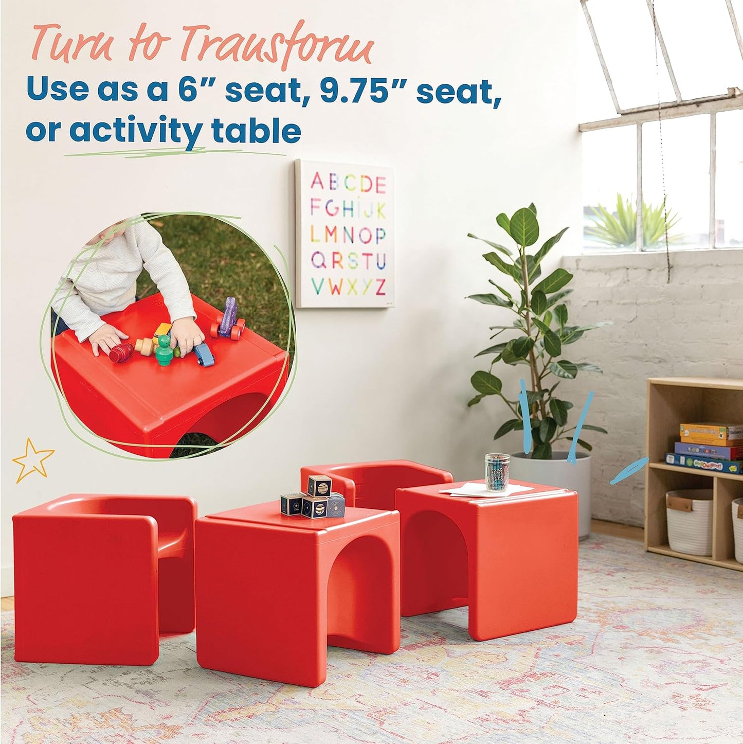 3-in-1 Cube Chair