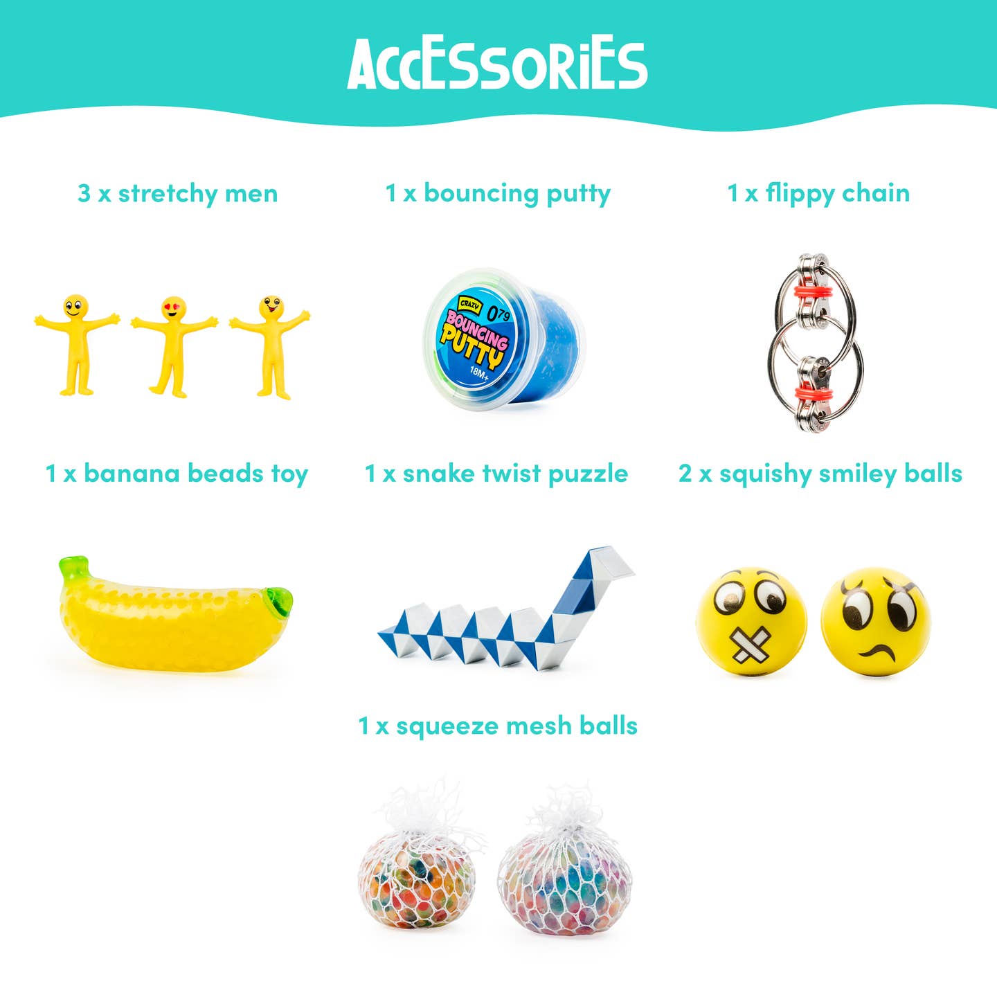 11 Piece Fidget Toy Set