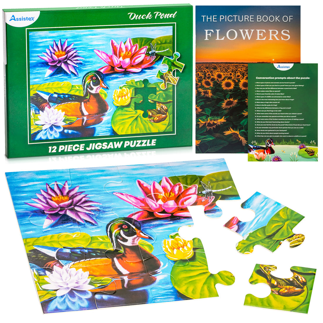 Large Piece Duck Pond Puzzle (12 piece)