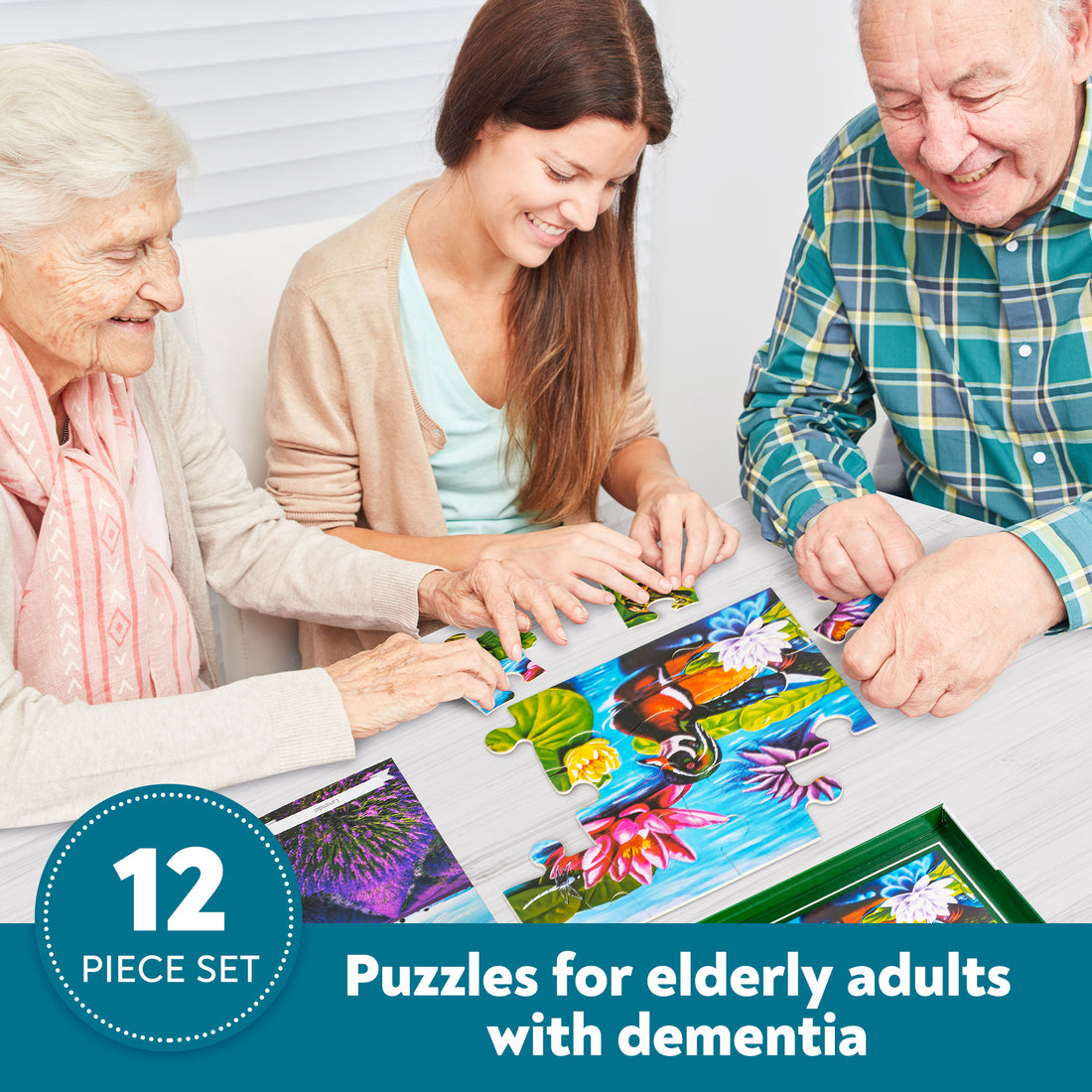 Large Piece Duck Pond Puzzle (12 piece)