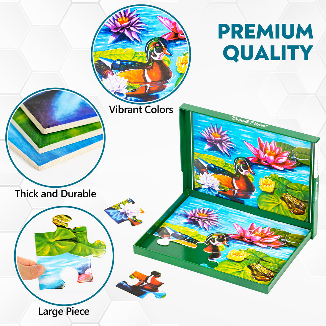 Large Piece Duck Pond Puzzle (12 piece)
