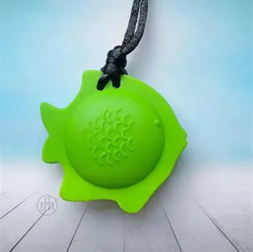 Chu Buddy Fish Chew Pendant With Breakaway Clasp Necklace