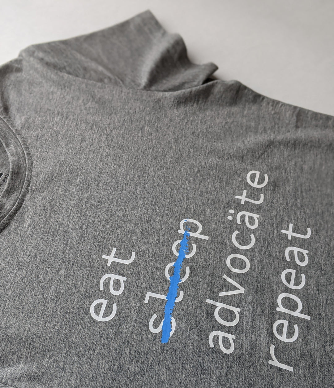 eat. sleep. advocäte. repeat Womens T-Shirt