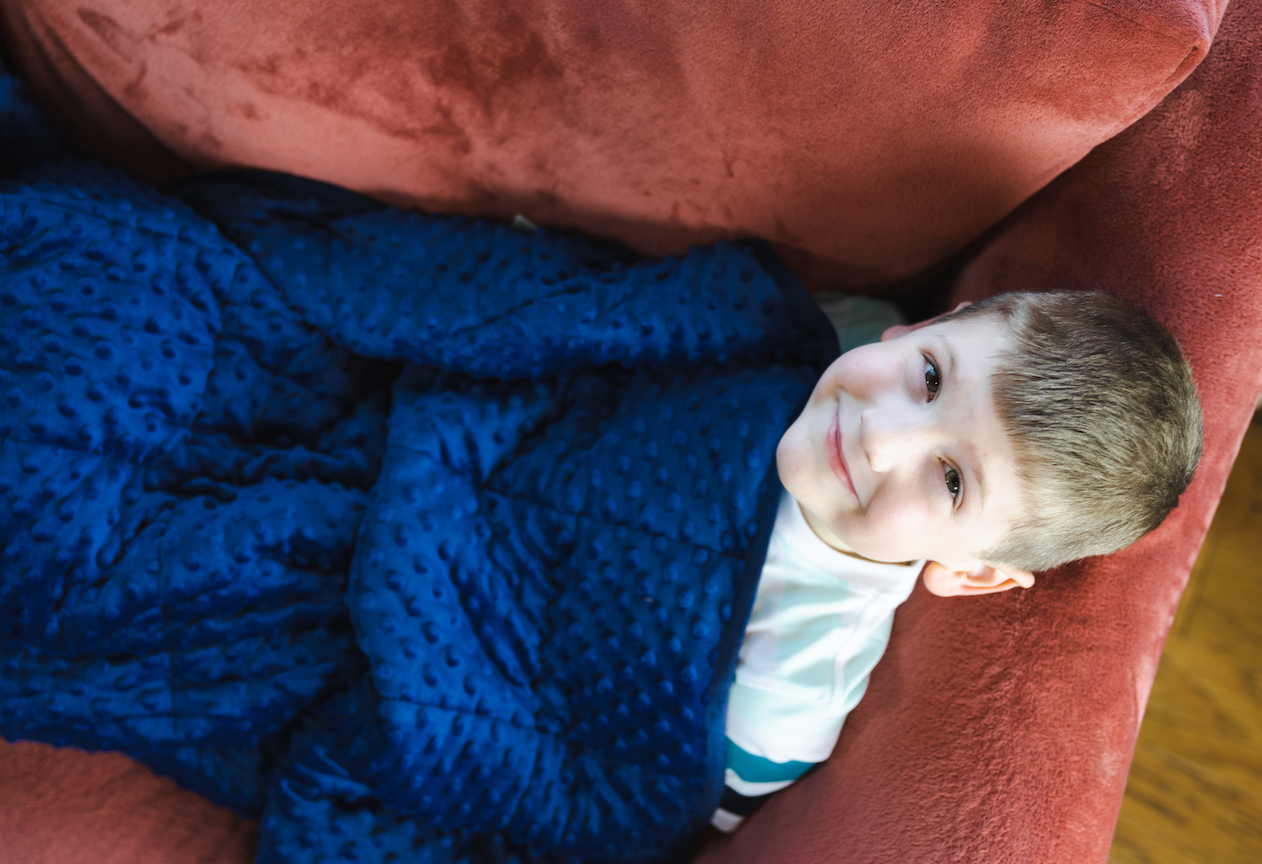 Soft Fleece Weighted Small Sensory Blanket for Kids