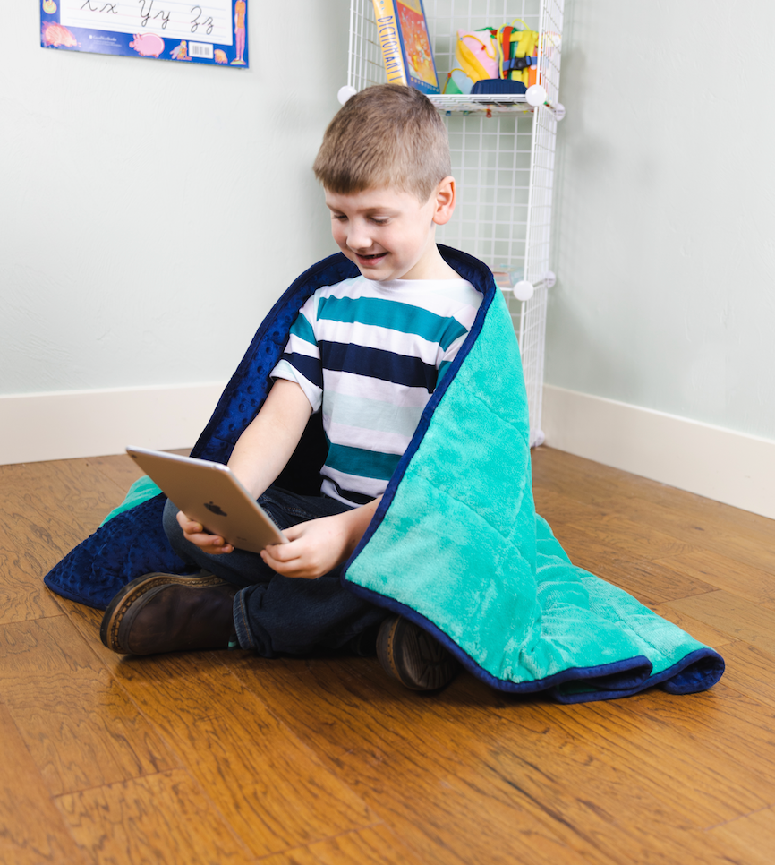 Soft Fleece Weighted Small Sensory Blanket for Kids