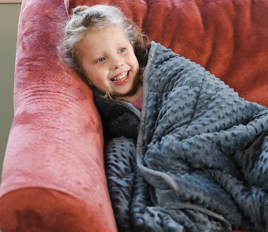 Soft Fleece Weighted Small Sensory Blanket for Kids