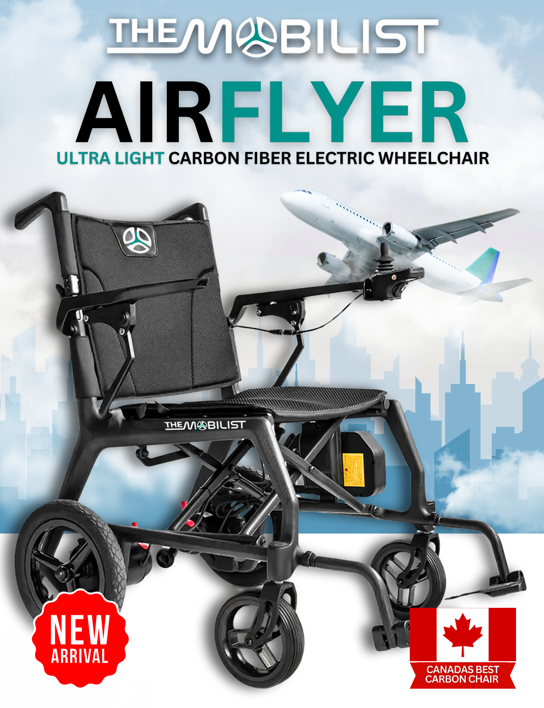 AirFlyer - Ultralight Carbon Fibre Electric Wheelchair
