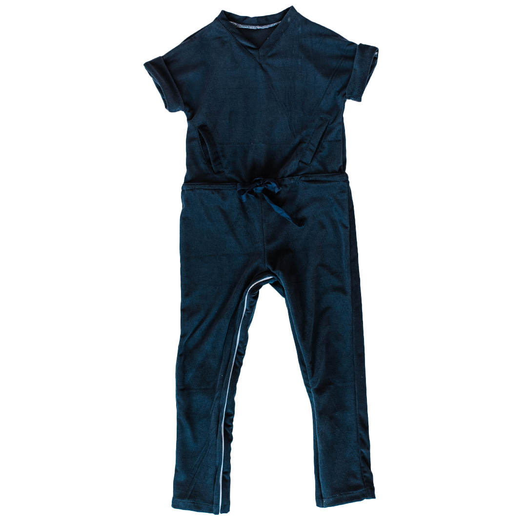 Adaptive Knit Corduroy Pants Romper
