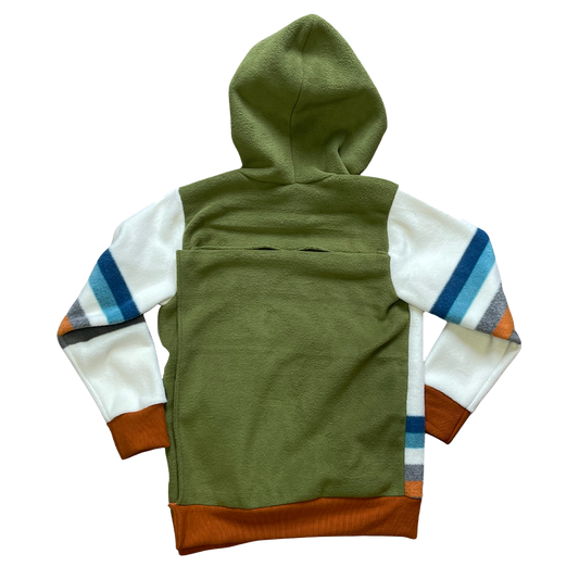 Kids Unisex Fleece Wheelchair Adaptive Wrap Sweater