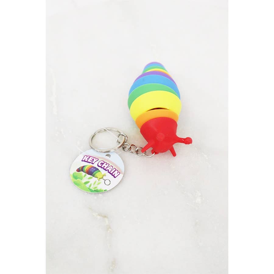 Mini Fidget Slug Keychain