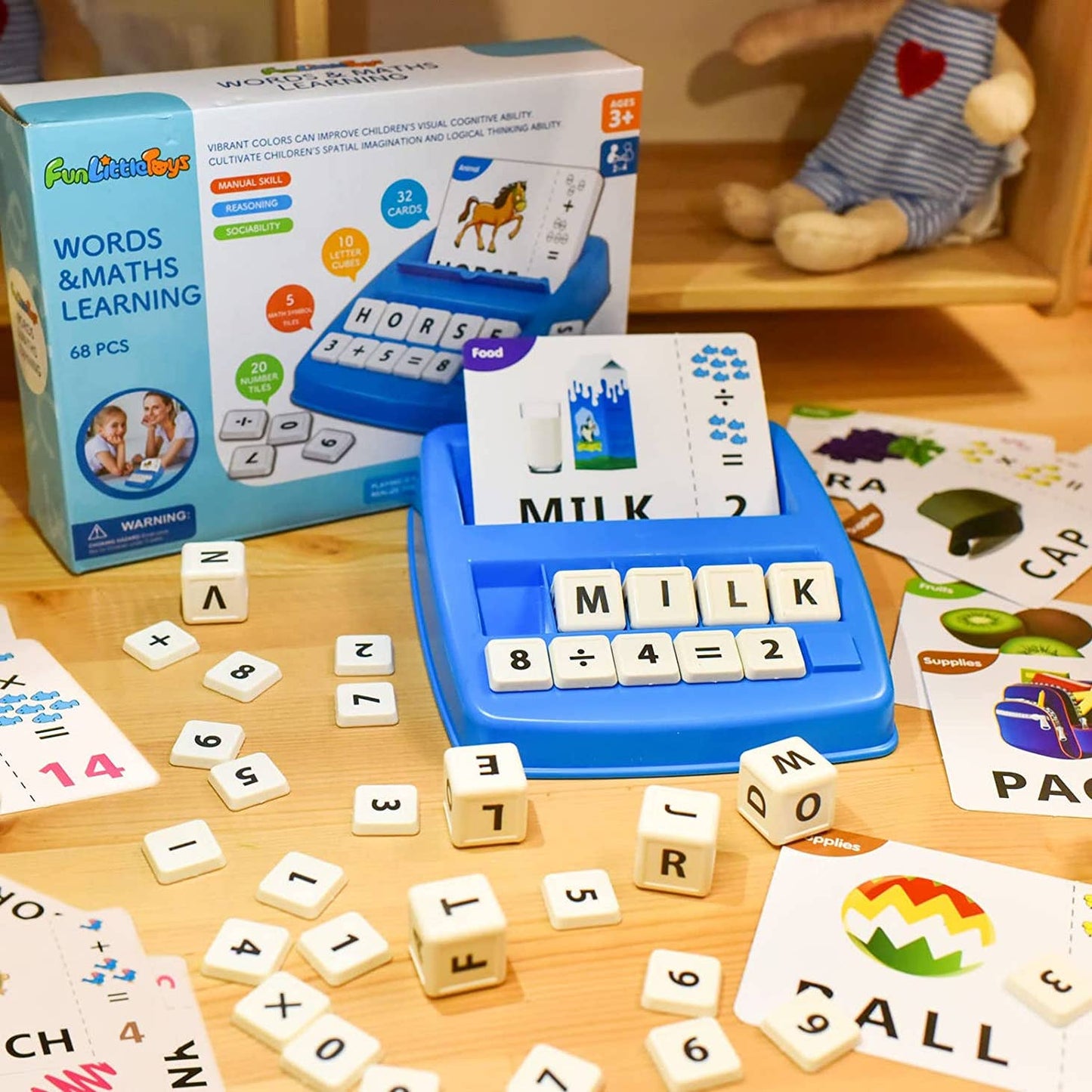 Montessori Matching Letters and Numbers Game