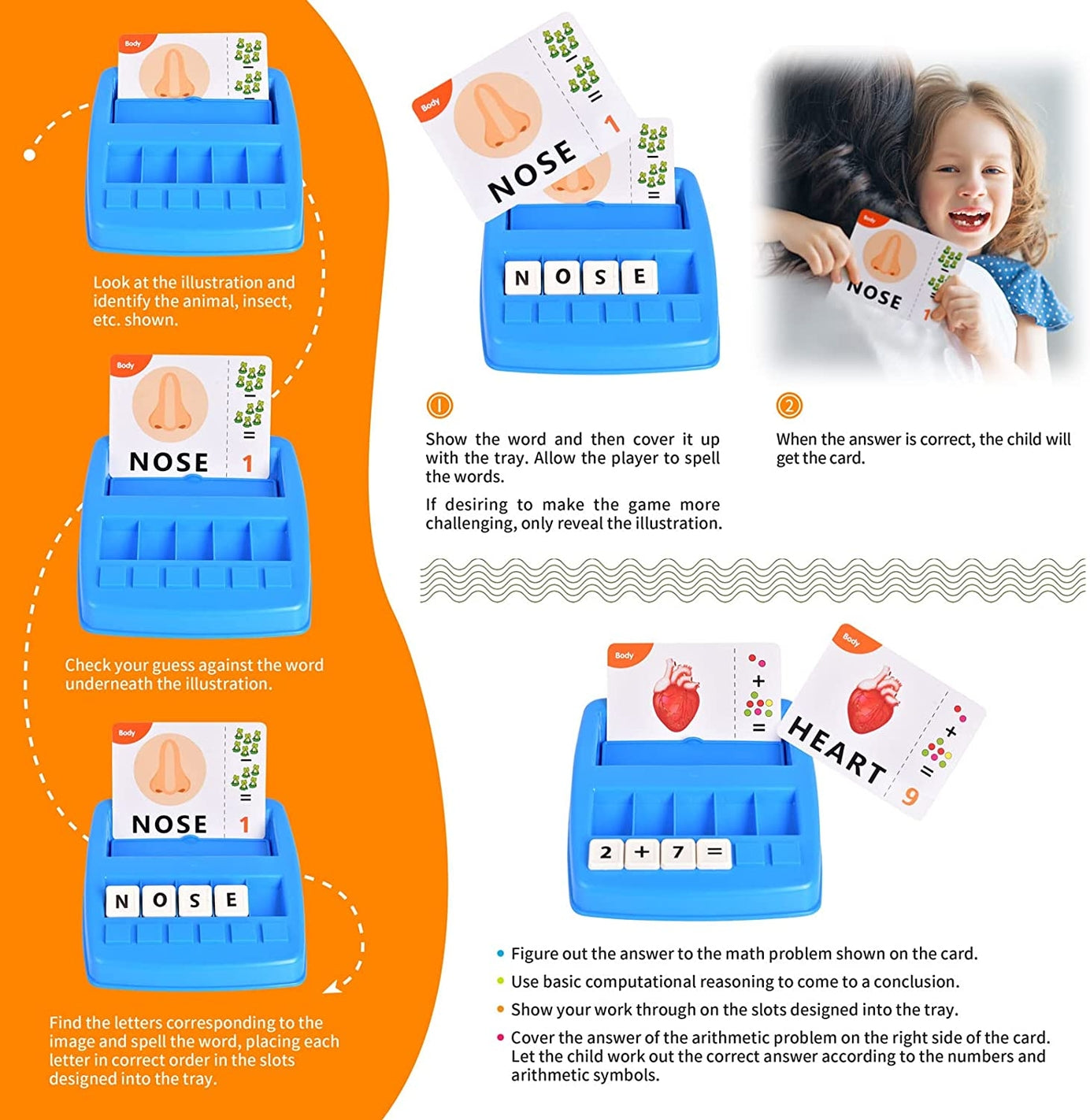 Montessori Matching Letters and Numbers Game