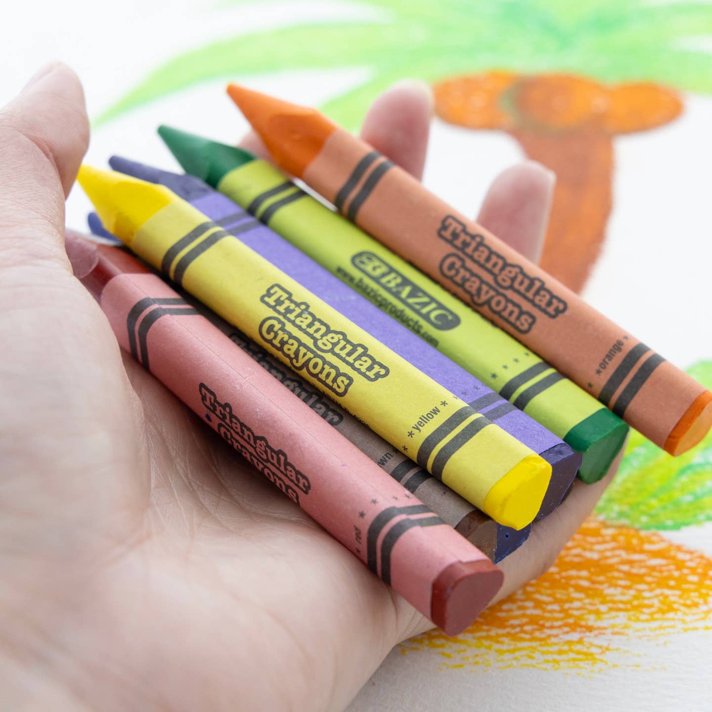 Triangular Crayons (8 Pack)