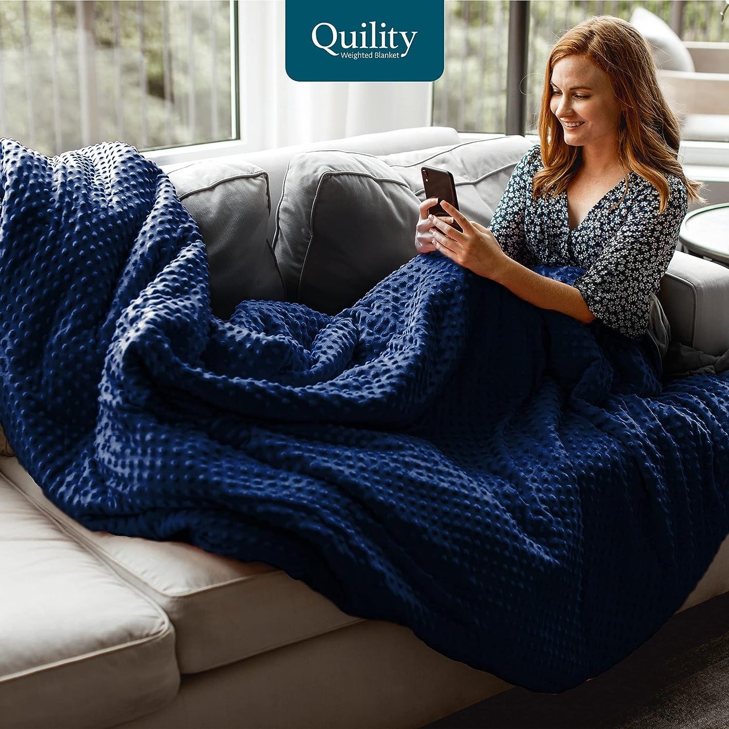 Quilty Weighed Blanket for Adults - 20 lbs