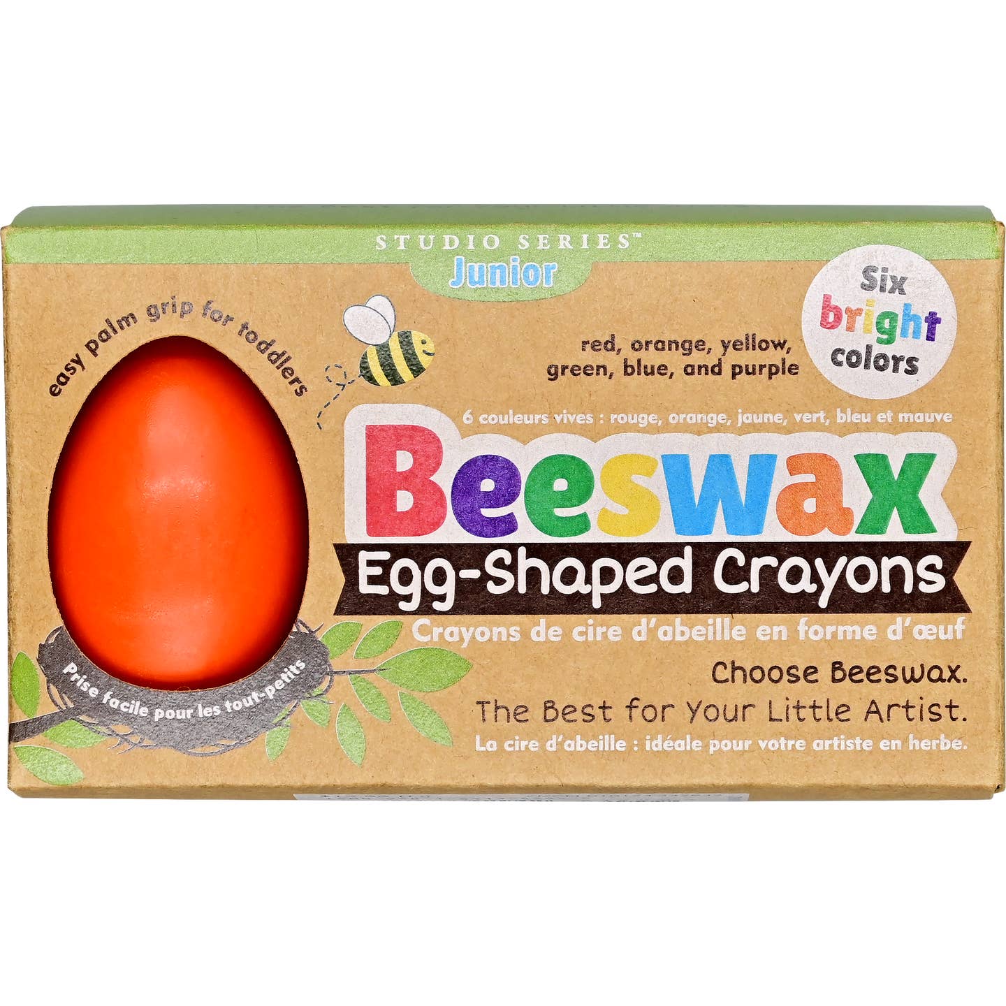 Beeswax Egg-Shaped Crayons