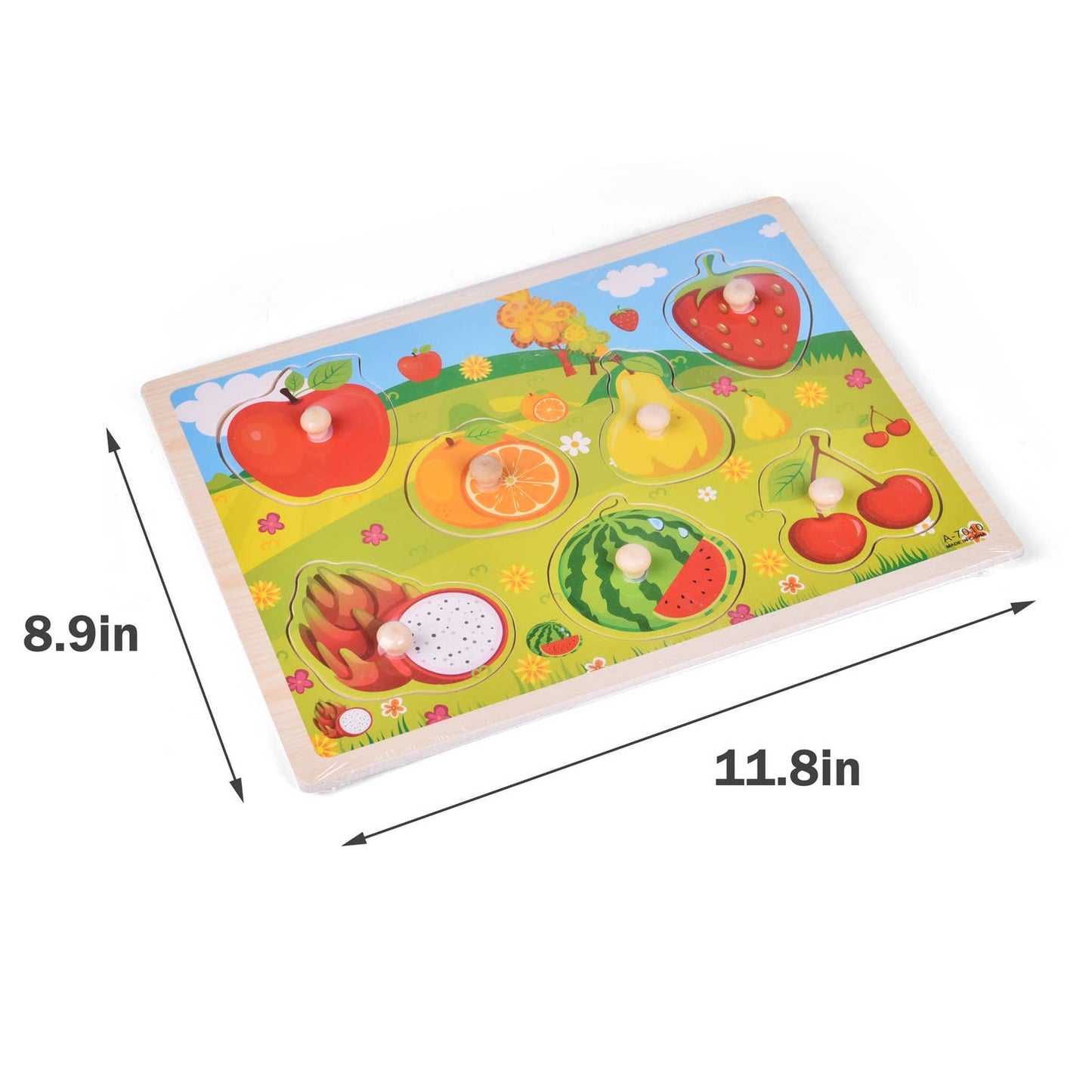 5 Pack of Wooden Peg Puzzles