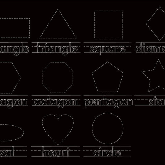 Reusable Activity Playmat Numbers & Shapes (2-sided)