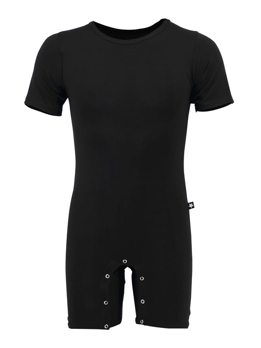 Adult Unisex Tee-Shirt Snap Onesie Bodyshorts