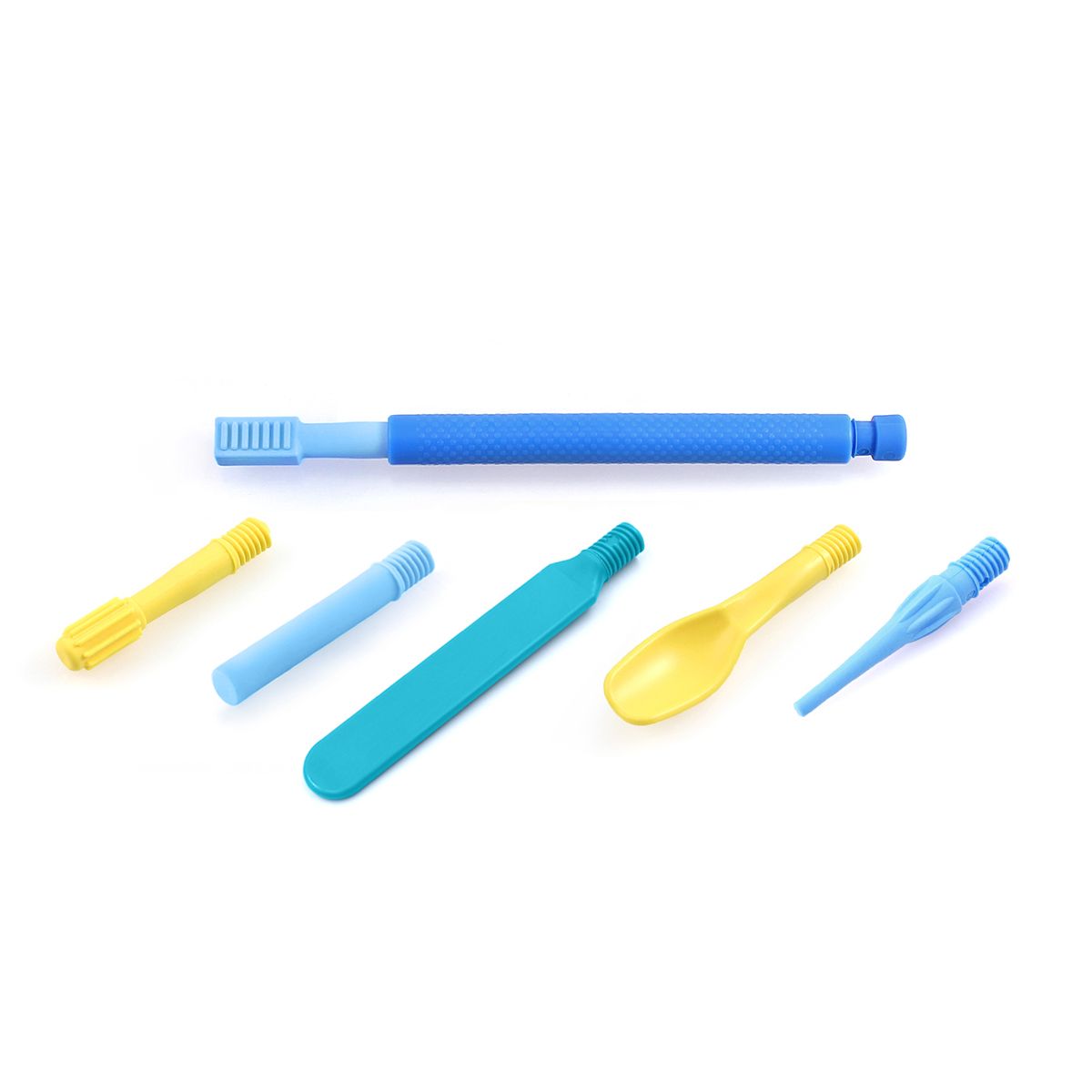 ARK's Z-Vibe® Travel Kit (**SIX** tips, Royal Blue Handle, Clear Case) - NEW!