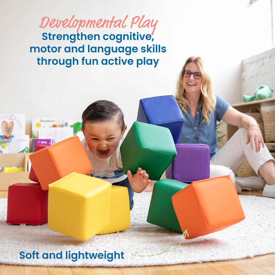 Patchwork Toddler Soft Play Foam Blocks