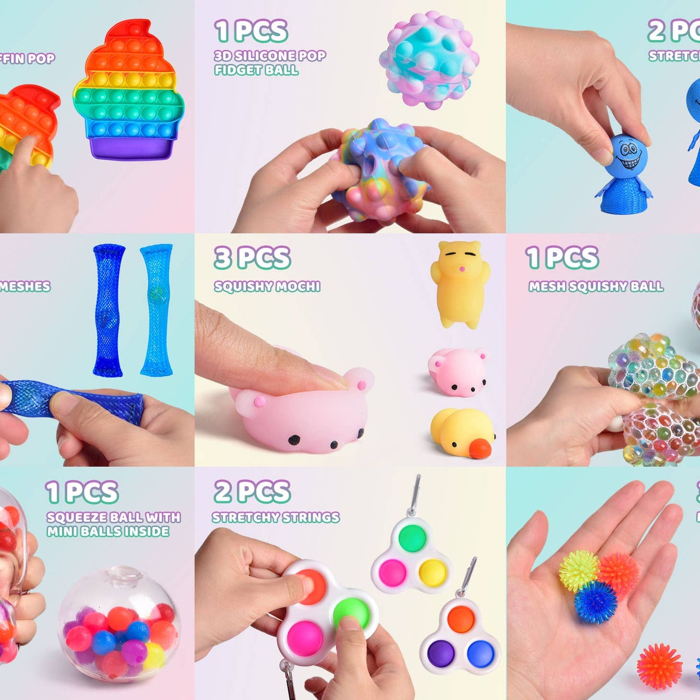 Fidget Toy Set - 32 Pieces