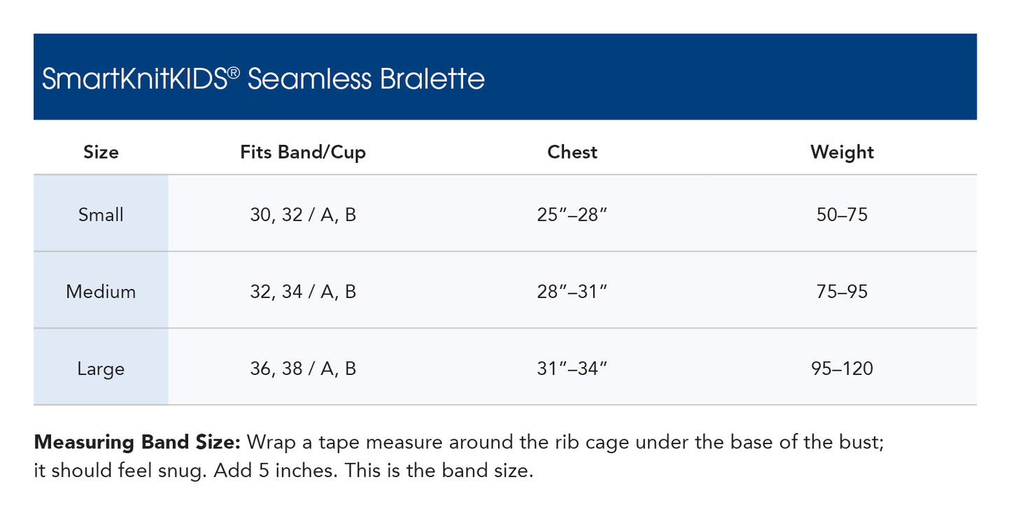 SmartKnitKIDS® Seamless Sensitivity Bralette 3 Pack