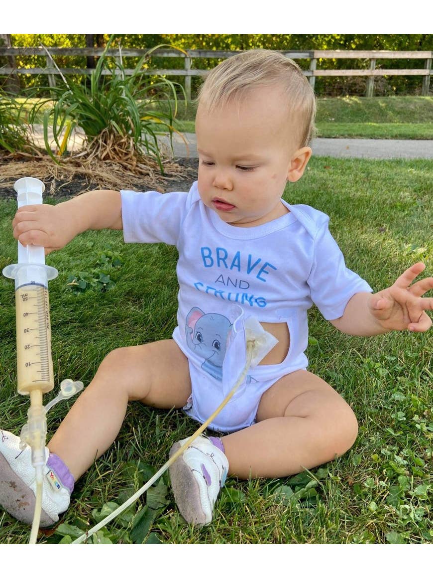 Tubesies Onesie with G-Tube Access