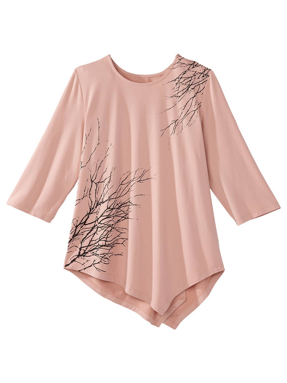 Women's Open Back Asymmetrical Hem Top