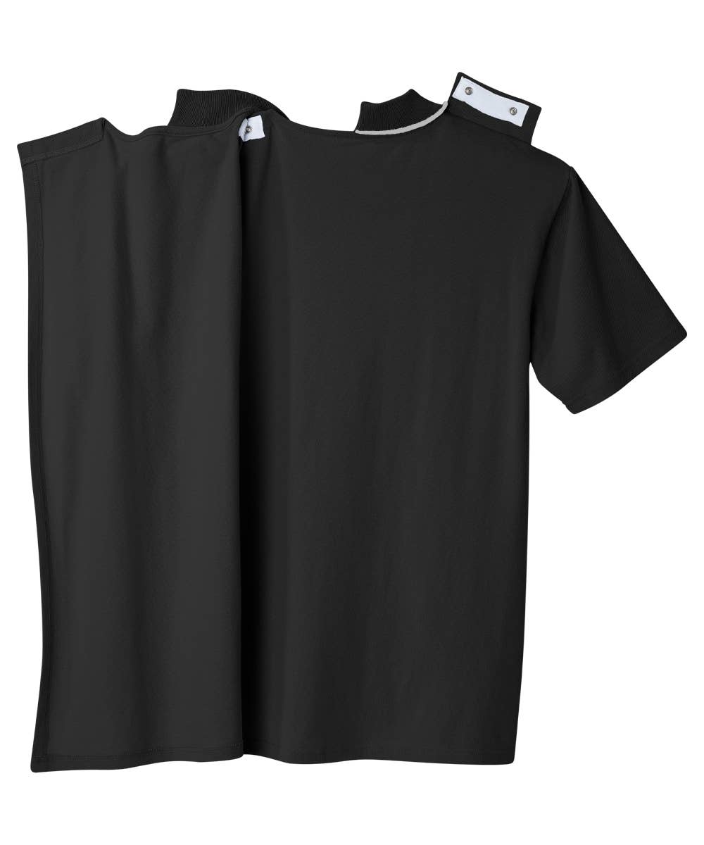 Men's Open Back Polo Shirt with Zip