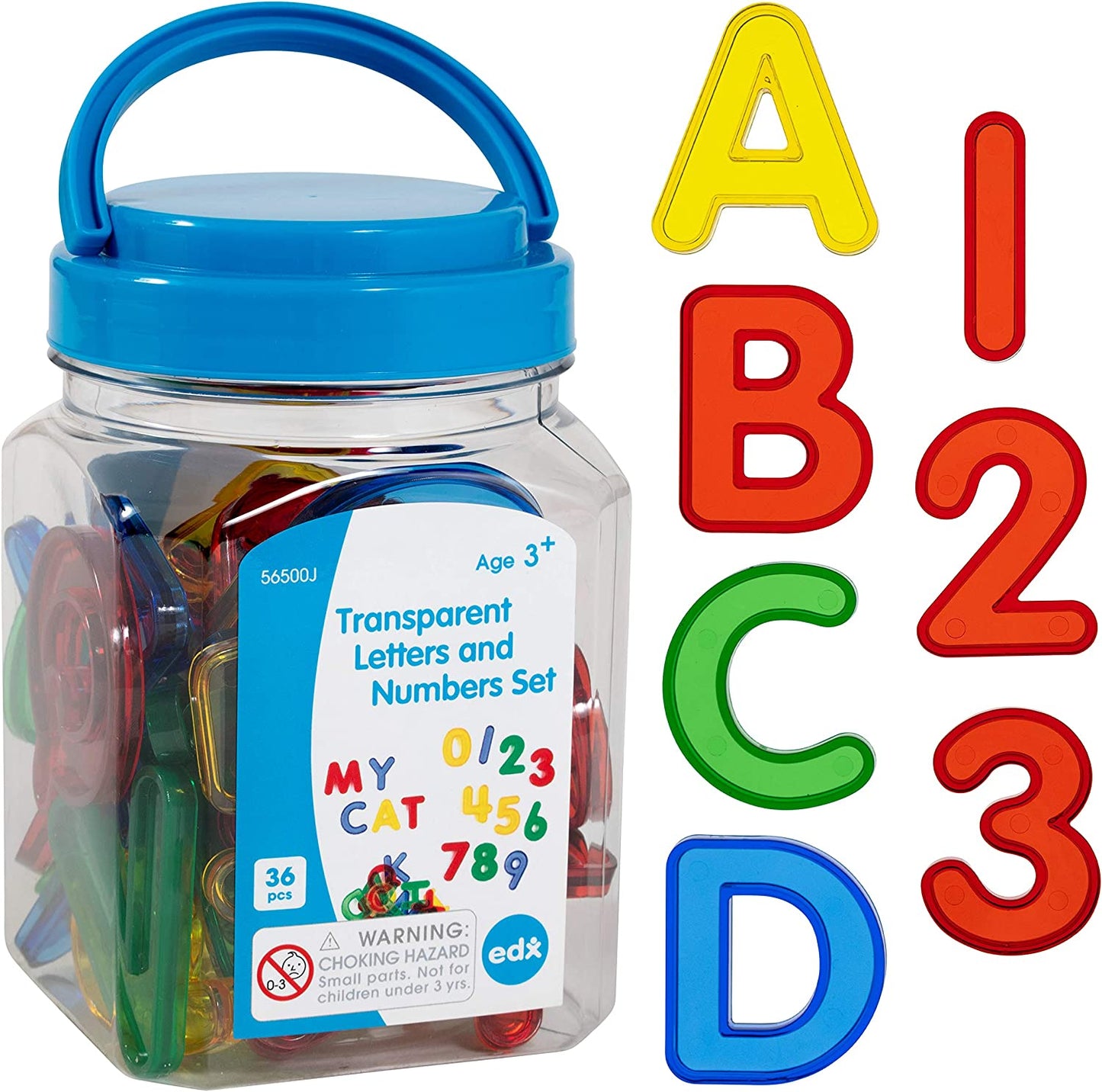 Translucent Letters and Numbers Set