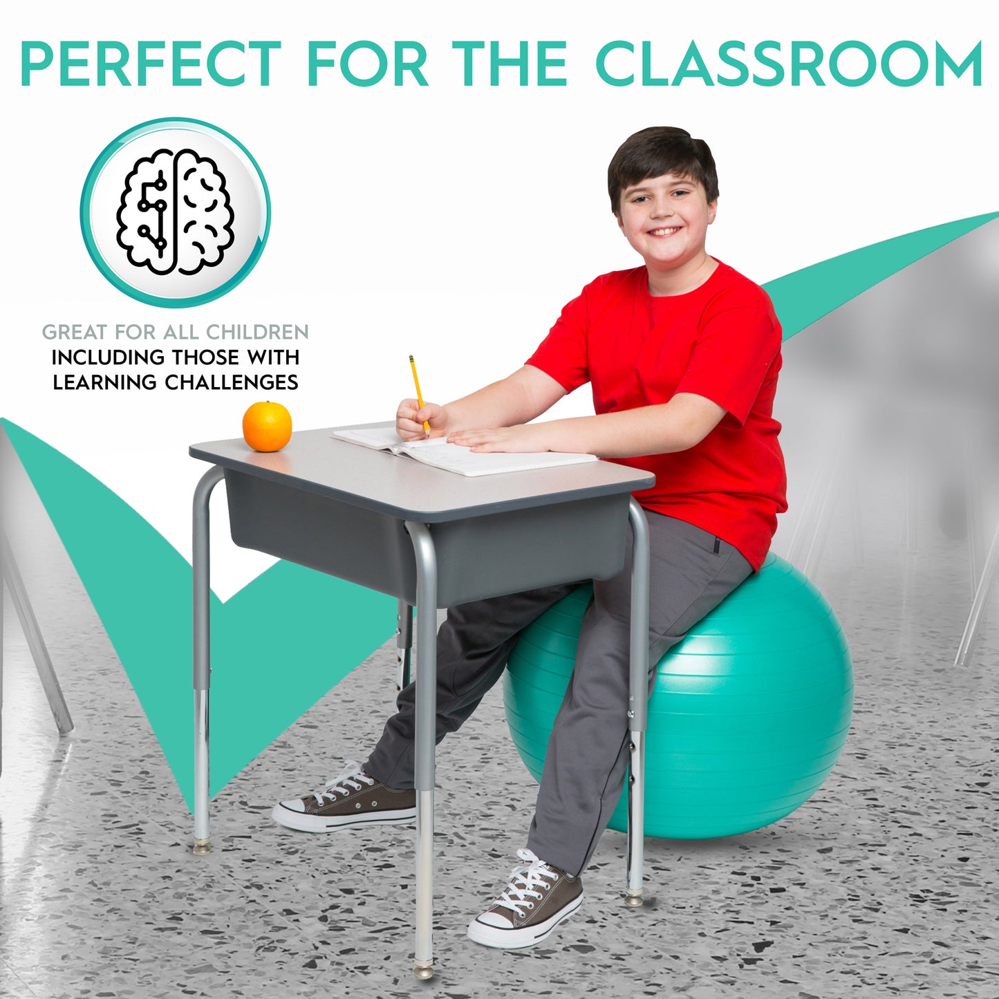 Balance Balls No-Roll Weighted - Mint 55 cm