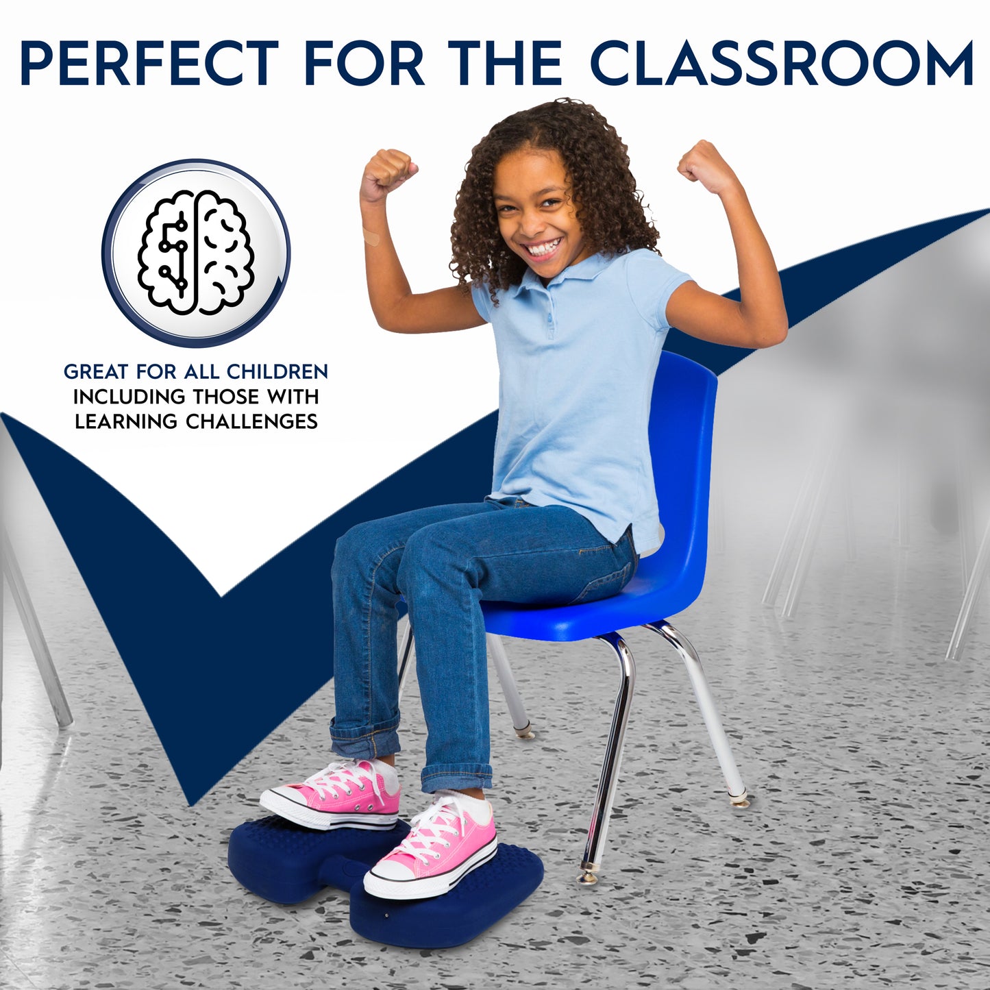 Blue Wiggle Feet Sensory Cushion