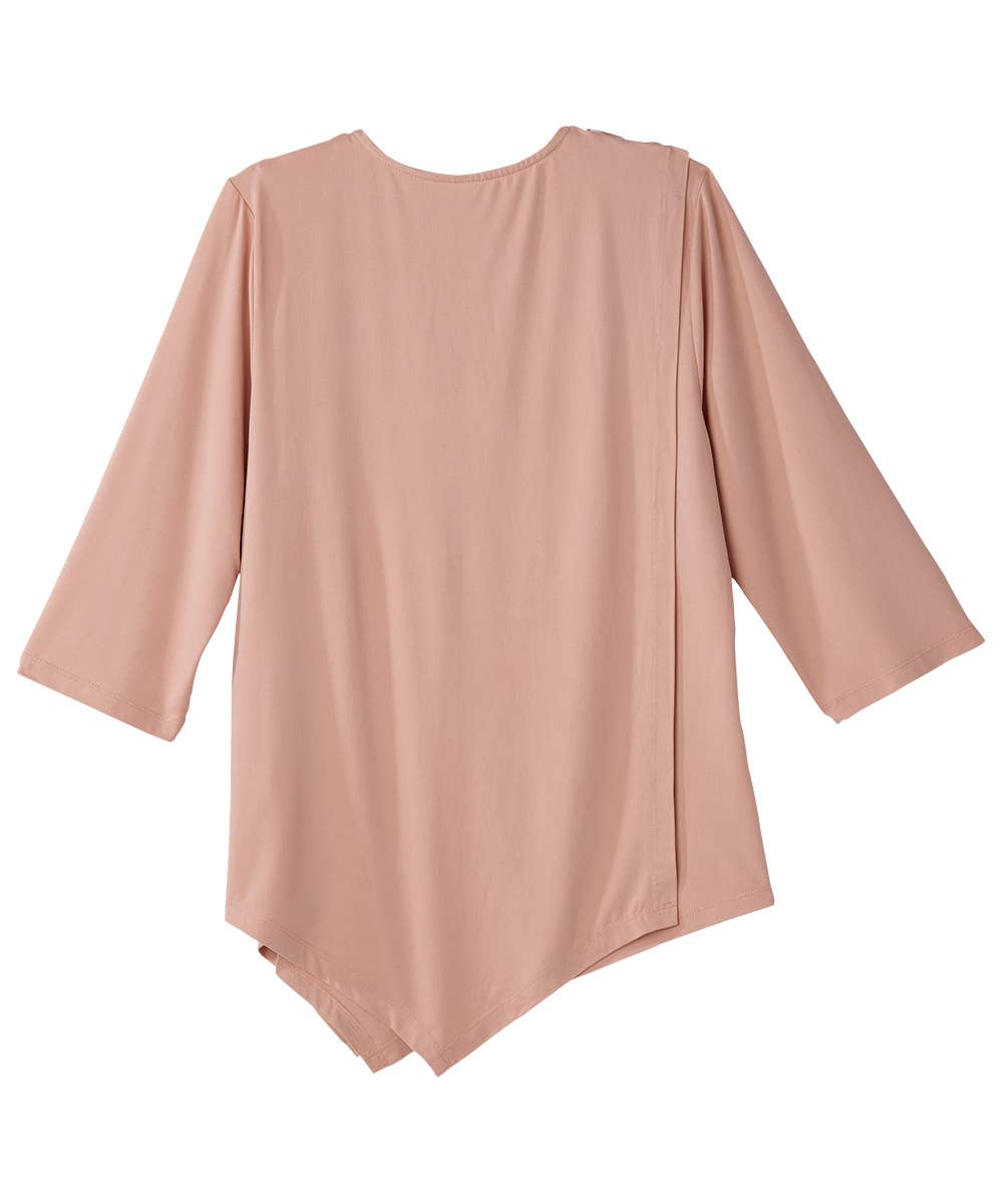 Women's Open Back Asymmetrical Hem Top