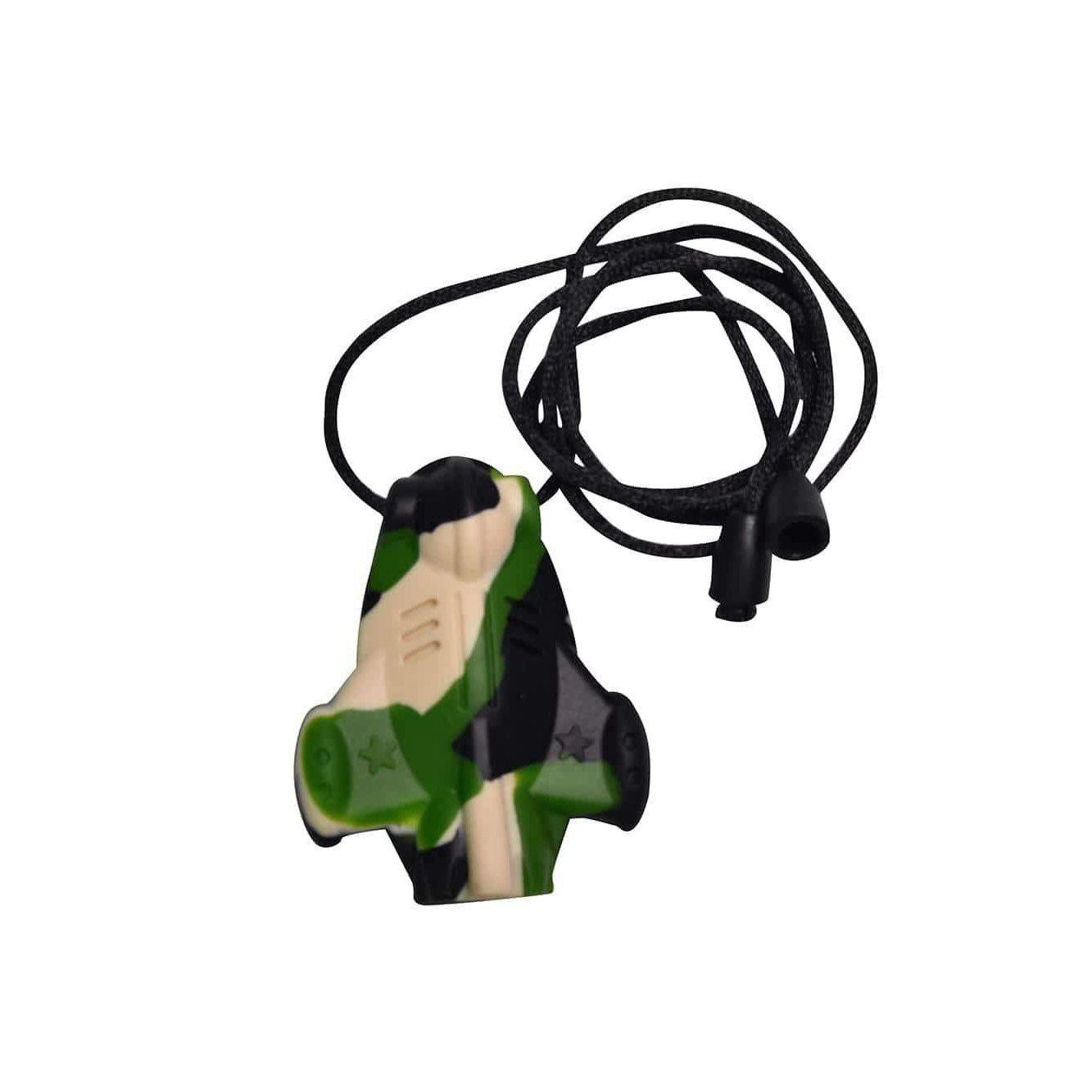 Chu Buddy Space Jet Chew Pendant with Breakaway Clasp Necklace