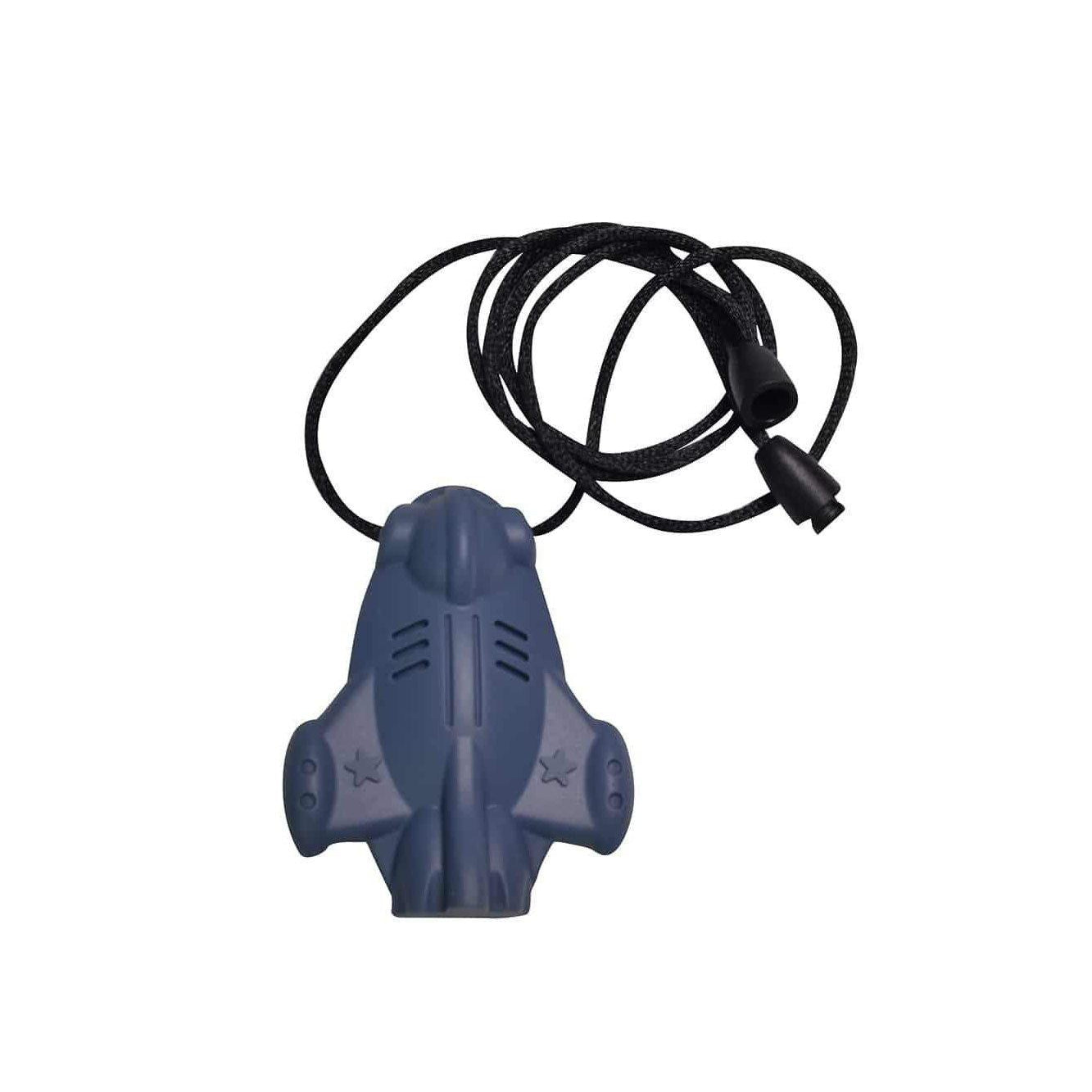 Chu Buddy Space Jet Chew Pendant with Breakaway Clasp Necklace