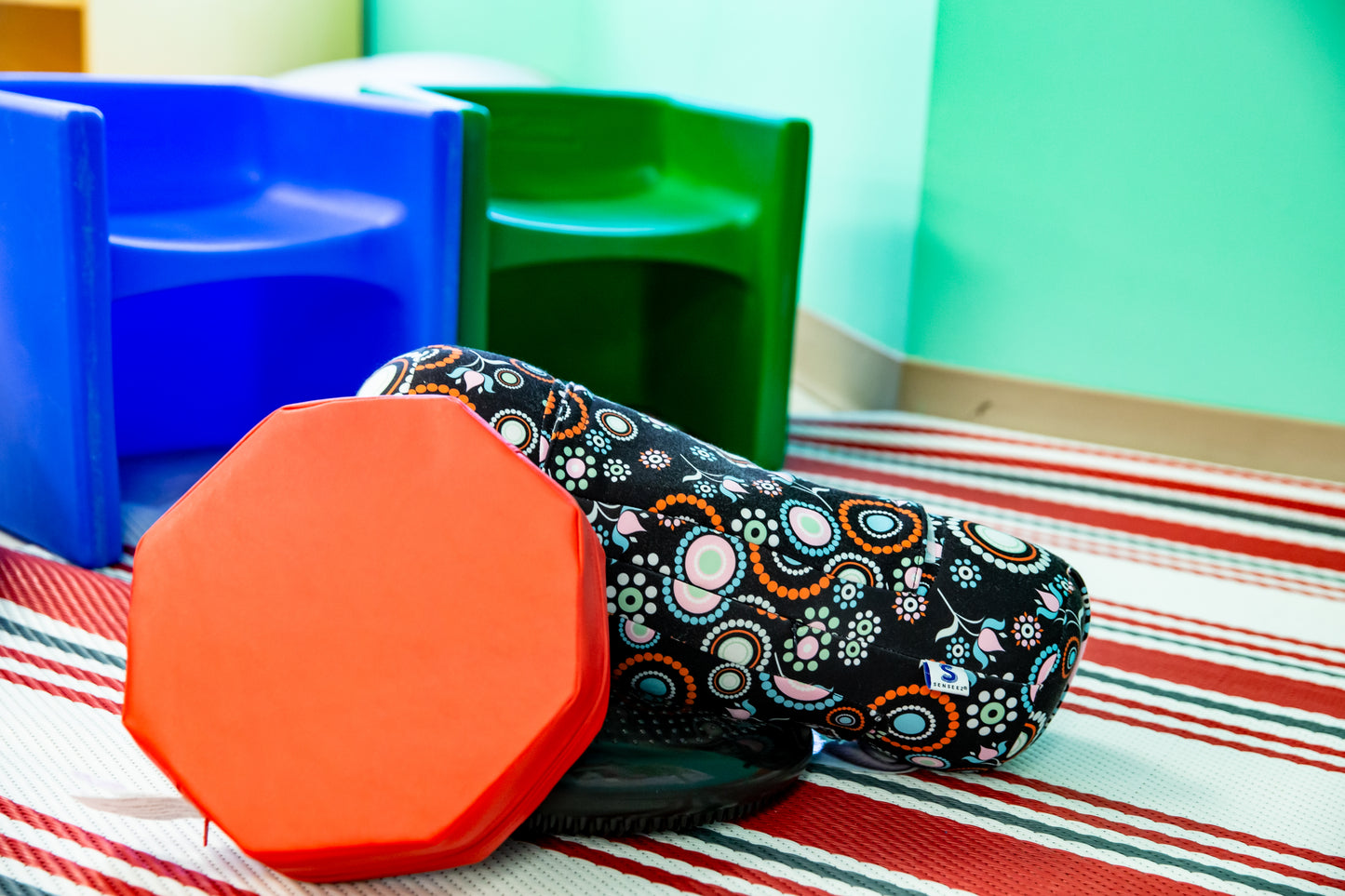 Original Vibrating Sensory Cushion - Red Octagon